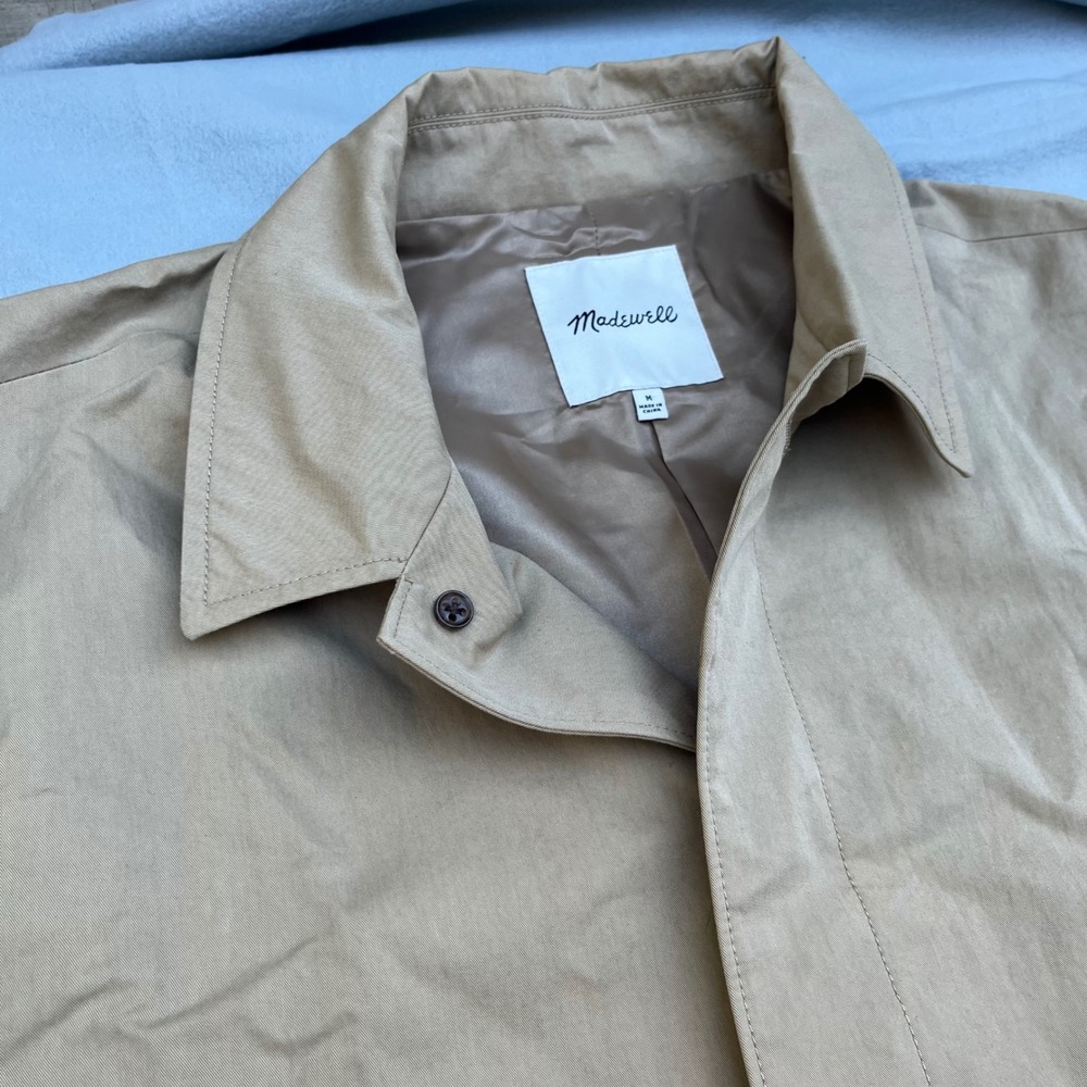 Madewell Mens Tan Cotton Blend Car Coat Jacket Size M CKP482738457